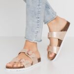 Z62T1865 Women Anna Field Slippers Rose Gold