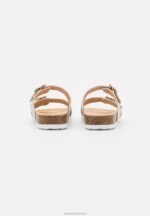 Z62T1878 Women Anna Field Mules Beige - Image 4