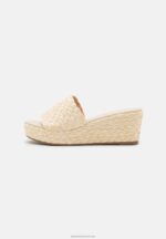 Z62T1883 Women Anna Field Heeled Mules Beige - Image 2