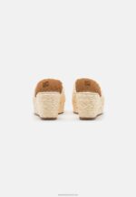 Z62T1883 Women Anna Field Heeled Mules Beige - Image 4