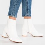 Z62T1890 Women Anna Field Ankle Boots White