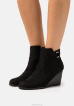 Z62T1897 Women Anna Field Wedge Ankle Boots Black