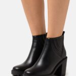 Z62T1900 Women Anna Field High Heeled Ankle Boots Black
