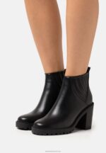 Z62T1900 Women Anna Field High Heeled Ankle Boots Black