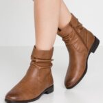 Z62T1903 Women Anna Field Classic Ankle Boots Cognac