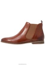 Z62T1905 Women Anna Field Leather Ankle Boots Cognac - Image 2