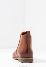 Z62T1905 Women Anna Field Leather Ankle Boots Cognac - Image 6