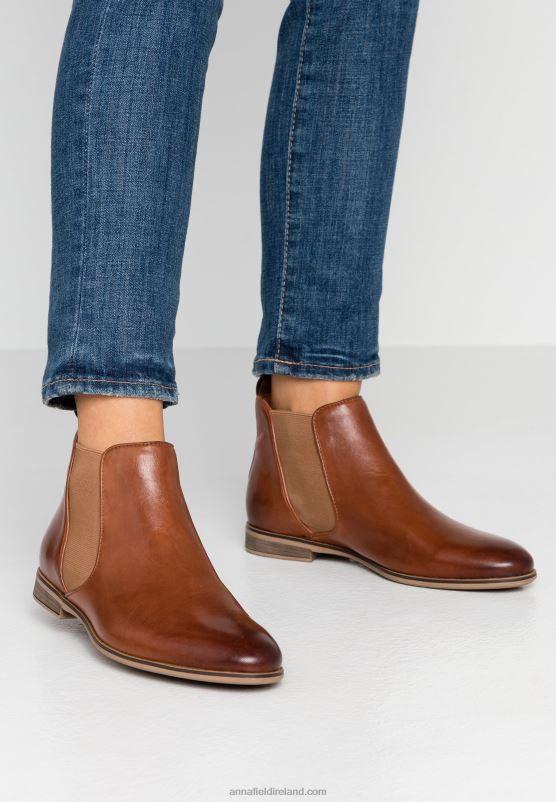z62t1905_women_anna_field_leather_ankle_boots_cognac.jpg Z62T1905 Women Anna Field Leather Ankle Boots Cognac - Image 1