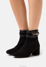 Z62T1928 Women Anna Field Leather Classic Ankle Boots Black