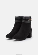 Z62T1928 Women Anna Field Leather Classic Ankle Boots Black - Image 3