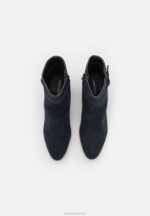 Z62T1934 Women Anna Field Leather Classic Ankle Boots Dark Blue - Image 6