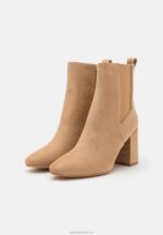 Z62T1937 Women Anna Field Classic Ankle Boots Beige - Image 3