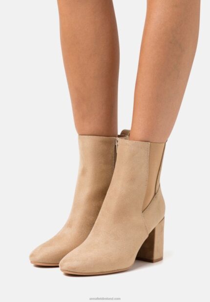 Z62T1937 Women Anna Field Classic Ankle Boots Beige