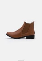 Z62T1956 Women Anna Field Ankle Boots Cognac - Image 2