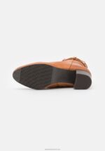 Z62T1957 Women Anna Field Leather Classic Ankle Boots Cognac - Image 5