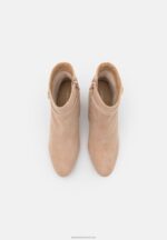 Z62T1962 Women Anna Field Leather Classic Ankle Boots Beige - Image 6