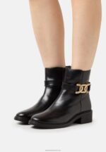 Z62T1963 Women Anna Field Leather Classic Ankle Boots Black