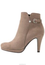 Z62T1987 Women Anna Field High Heeled Ankle Boots Taupe - Image 2