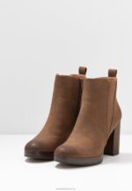 Z62T1991 Women Anna Field Ankle Boots Cognac - Image 5