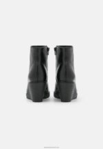Z62T1993 Women Anna Field Leather Winter Boot Ankle Boots Black - Image 4