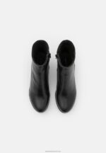 Z62T1993 Women Anna Field Leather Winter Boot Ankle Boots Black - Image 6