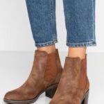 Z62T1994 Women Anna Field Ankle Boots Cognac