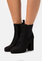 Z62T1997 Women Anna Field High Heeled Ankle Boots Black