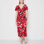 Z62T19 Women Anna Field Day Dress Red/Pink