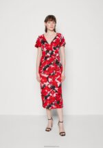 Z62T19 Women Anna Field Day Dress Red/Pink