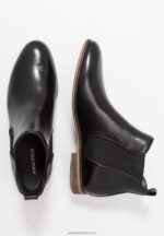 Z62T2002 Women Anna Field Leather Ankle Boots Black - Image 4
