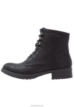 Z62T2012 Women Anna Field Winter Boot Lace-Up Ankle Boots Black - Image 2