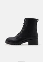 Z62T2013 Women Anna Field Lace-Up Ankle Boots Black - Image 2