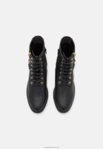 Z62T2025 Women Anna Field Lace-Up Ankle Boots Black - Image 6
