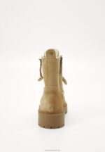 Z62T2028 Women Anna Field Lace-Up Ankle Boots Beige - Image 11