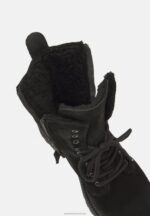 Z62T2038 Women Anna Field Lace-Up Ankle Boots Black - Image 3