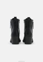 Z62T2040 Women Anna Field Lace-Up Ankle Boots Black - Image 4