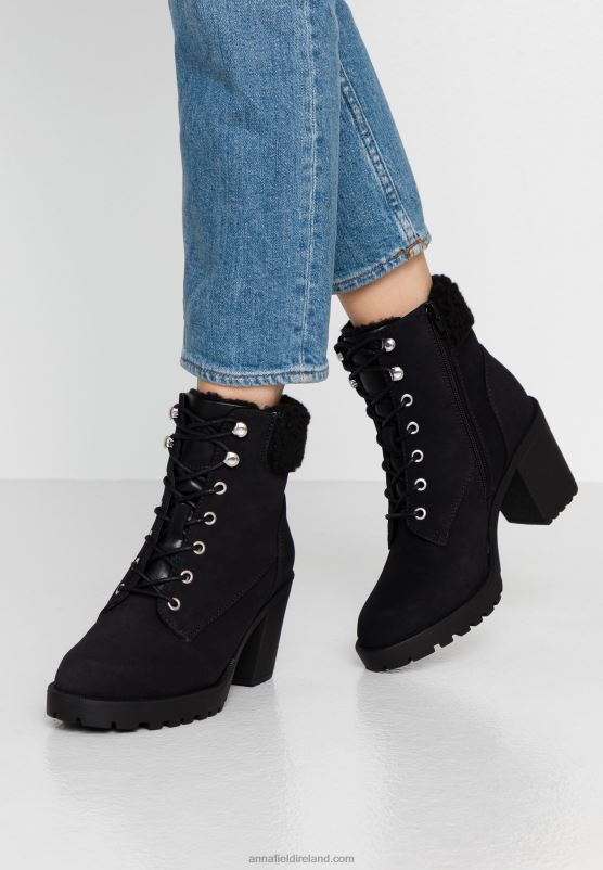 Z62T2044 Women Anna Field Winter Boot Platform Ankle Boots Black - Image 1