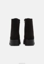 Z62T2045 Women Anna Field Lace-Up Ankle Boots Black - Image 4