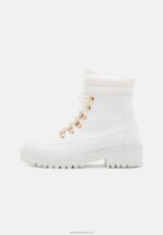 Z62T2046 Women Anna Field Winter Boot Lace-Up Ankle Boots White - Image 2
