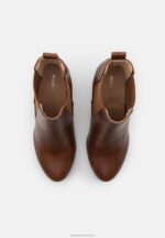 Z62T2053 Women Anna Field High Heeled Ankle Boots Cognac - Image 6