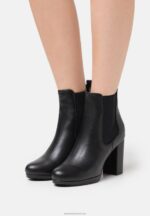 Z62T2054 Women Anna Field High Heeled Ankle Boots Black