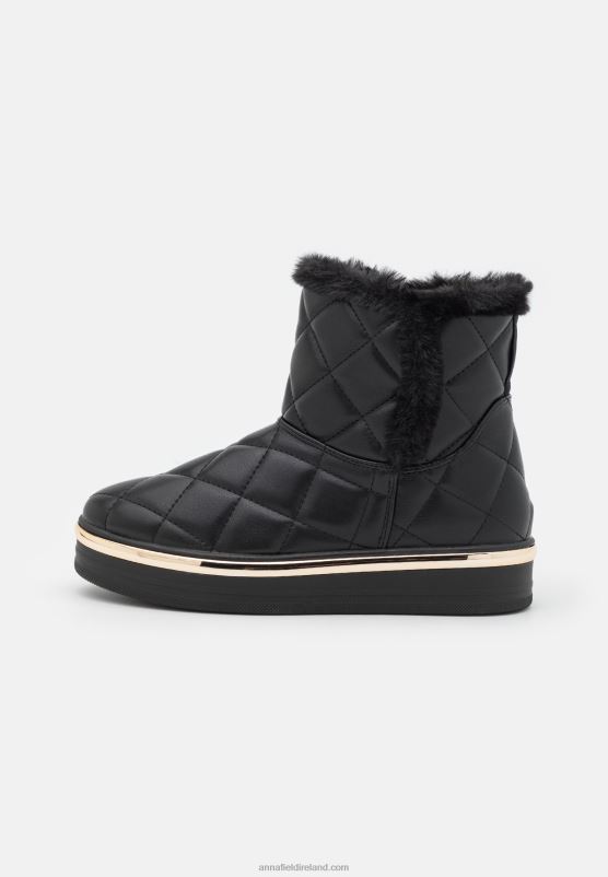 Z62T2057 Women Anna Field Winter Boot Platform Ankle Boots Black - Image 2