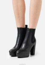 Z62T2061 Women Anna Field Platform Ankle Boots Black