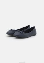 Z62T2067 Women Anna Field Ballet Pumps Dark Blue - Image 3