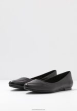 Z62T2077 Women Anna Field Leather Ballet Pumps Black - Image 5