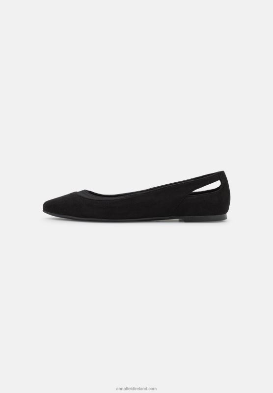 z62t2089_women_anna_field_ballet_pumps_black.jpg Z62T2089 Women Anna Field Ballet Pumps Black - Image 1