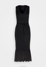 Z62T208 Women Anna Field Shift Dress Black - Image 5