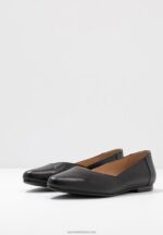 Z62T2090 Women Anna Field Leather Ballerinas Ballet Pumps Black - Image 5