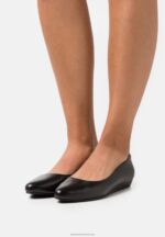 Z62T2119 Women Anna Field Leather Ballet Pumps Black