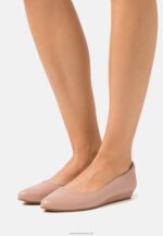 Z62T2128 Women Anna Field Leather Ballet Pumps Light Pink